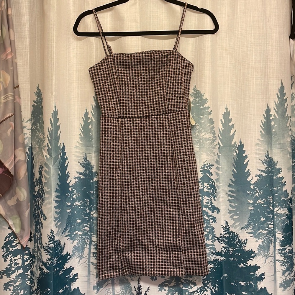 🏷️ NWT - Altar’d State Houndstooth Y2K Dress
